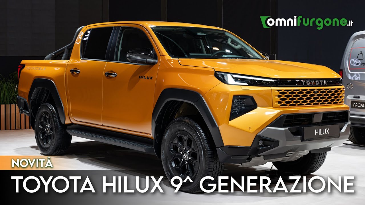 Toyota Hilux, ecco la nona generazione. Dura, agile, diesel ibrida...ed elettrica