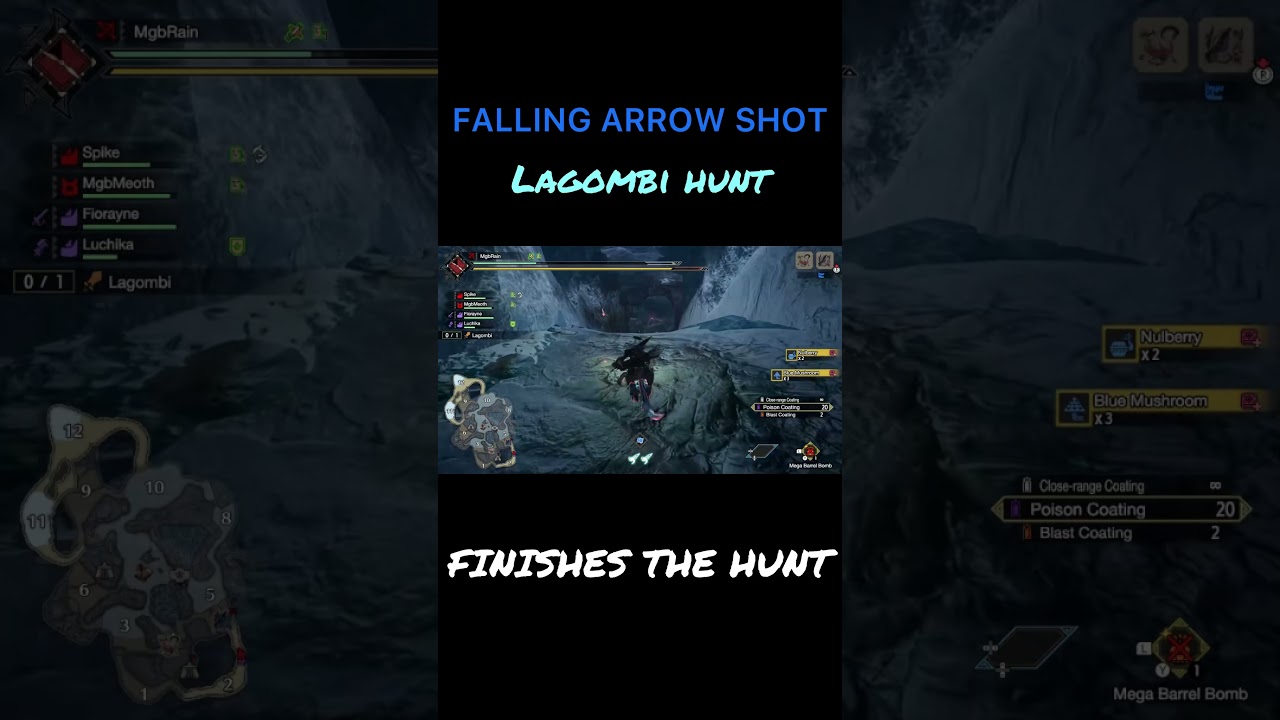 Monster Hunter Rise - Bow Killing blow on Lagombi - Anomaly quest MHR