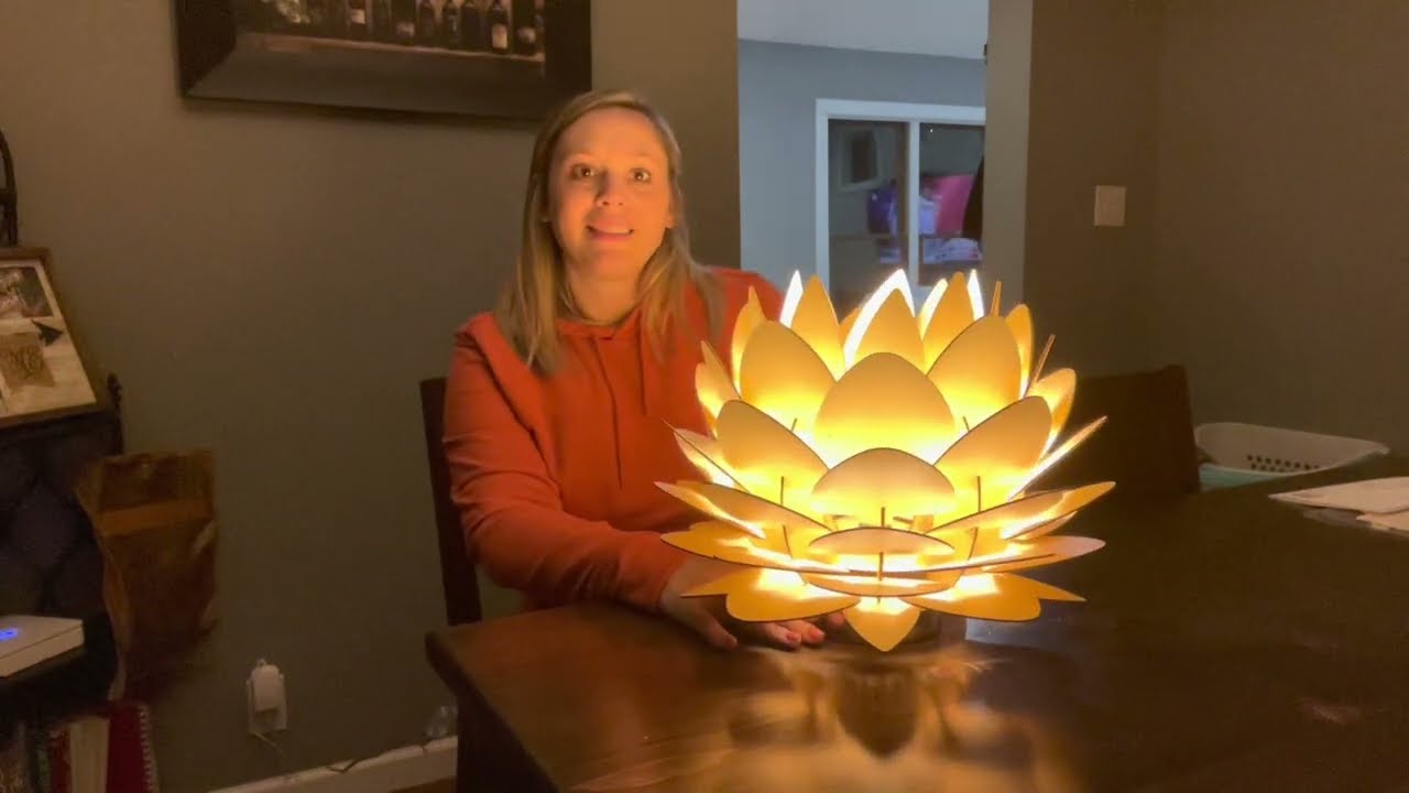 Review of FINNCHY Boho Table Lamp, Artichoke Wood Table Lamp for Living Room