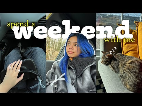SPEND A WEEKEND WITH ME 🏙️ | slow mornings, trip planning, friends & fam hangs, night routines