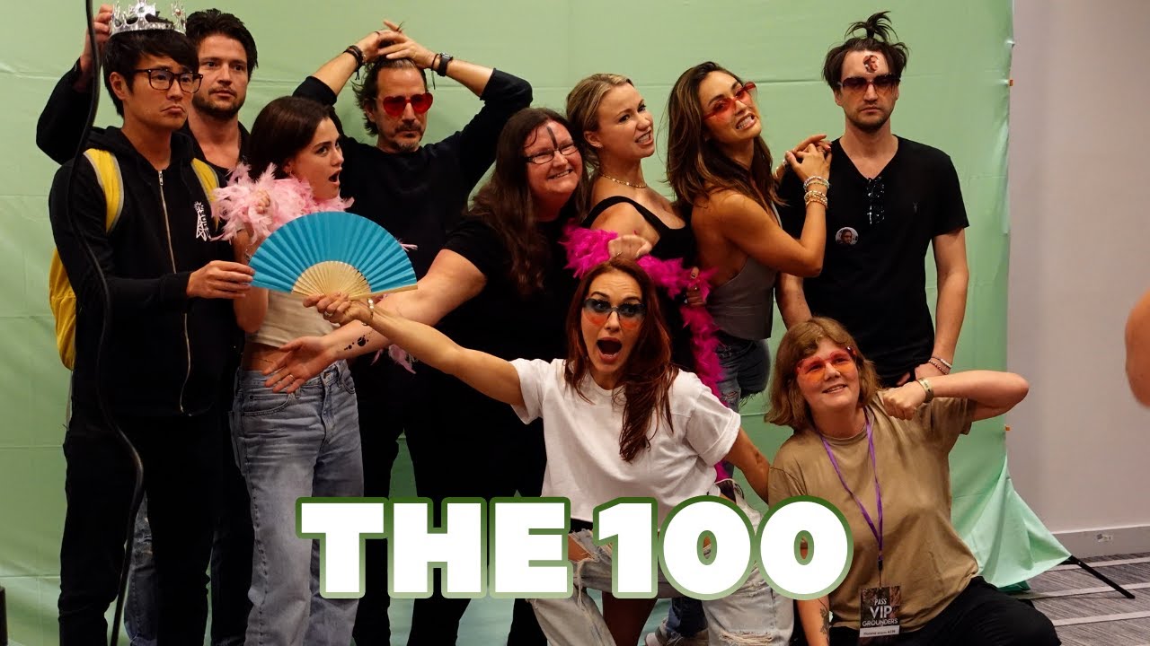 The cast of The 100 meeting their fans at the Grounders in Paris