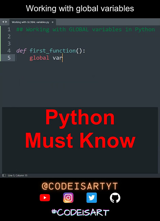 Working with global variables in Python | Python Examples | Python ...