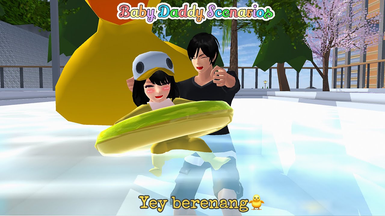Baby Daddy Scenarios || Berenang || SAKURA SCHOOL SIMULATOR DRAMA