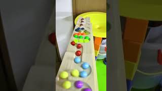Wooden track ball, play with pinball, the fun possibilities are endless! #hyperball #throwball
