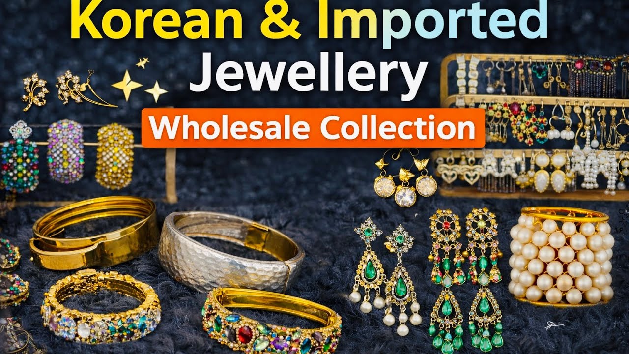 Biggest Koearn and Imported jewellery market‼️premium quality@ lowest rate SONALI TRADERS 9168817251