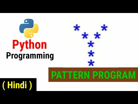 Python Pattern Programs | Printing Stars '*' in Y Shape