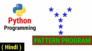Python Pattern Programs | Printing Stars '*' in Y Shape