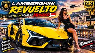THIS LAMBORGHINI REVUELTO IS INSANE 😱🔥 | MONACO NIGHT DRIVE 🇲🇨 | 4K CINEMATIC