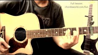 Why Am I The One Chords "Fun" ChordsWorld.com Guitar Tutorial