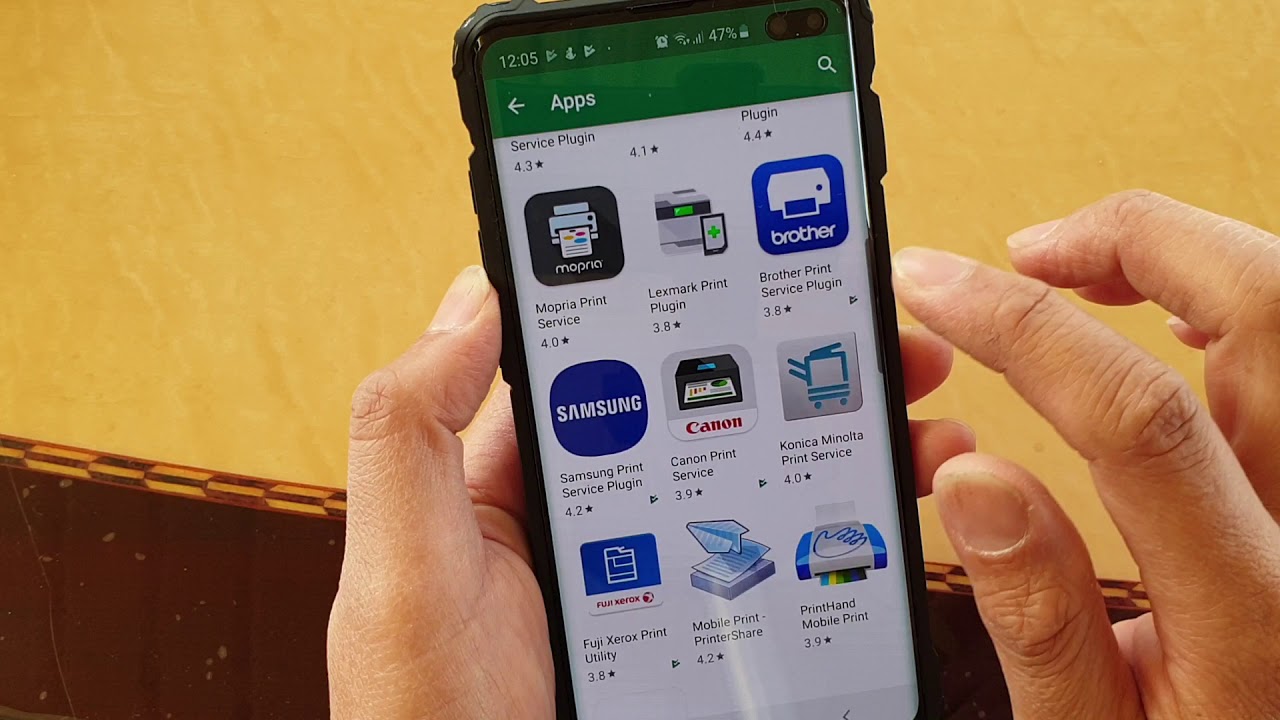 print from galaxy s10