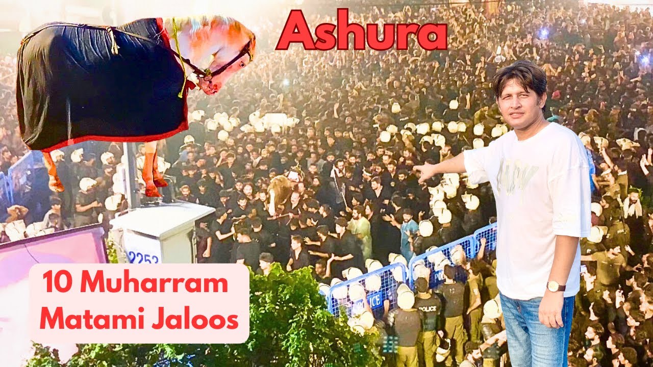 10 Muharram Ashura | Biggest Matami Jaloos with Zuljanah in Pakistan 🇵🇰 #matmijaloos #lahore #event