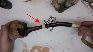 how to make a long stemmed wood spirit tobacco pipe