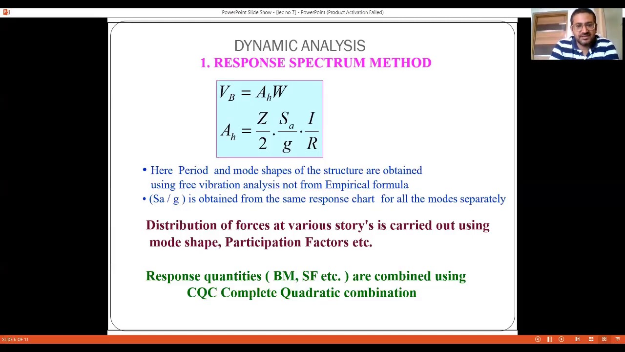 lecture 7-dynamic method of analysis-structural engineering - YouTube