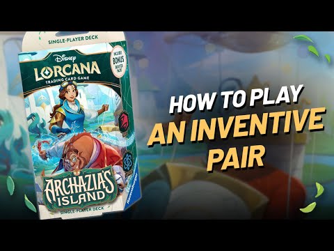 How to Play!  An Inventive Pair Starter Deck Strategy | Disney Lorcana  Archazia's Island