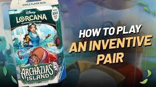 How to Play! 🔴🔵 An Inventive Pair Starter Deck Strategy | Disney Lorcana Archazia's Island