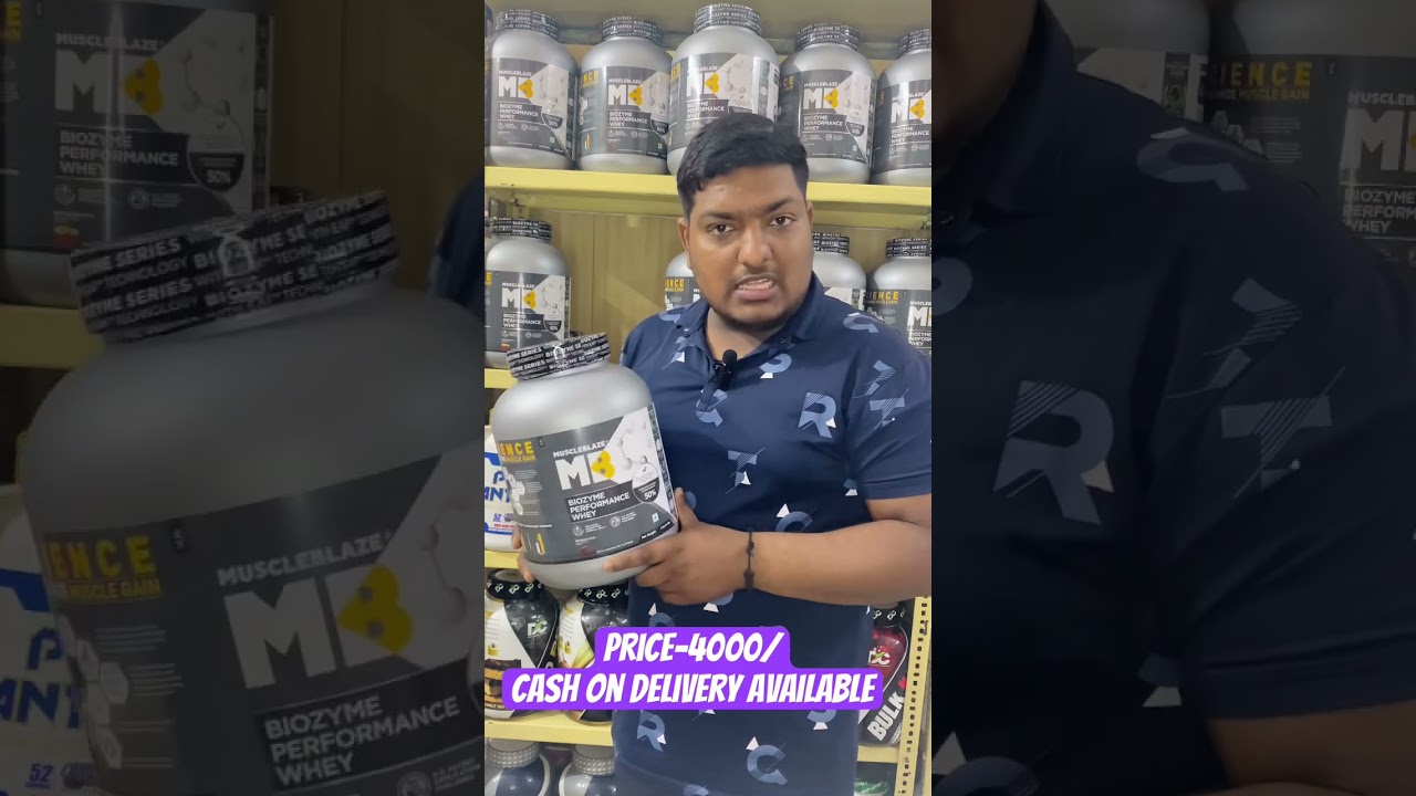 MUSCLEBLAZE Biozyme whey protein|| price-4000/-| best whey protein, 