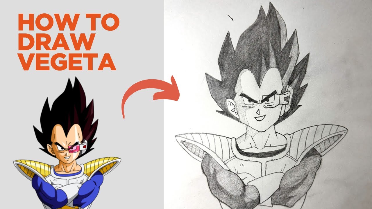 How to Draw Vegeta | Easy Dragon Ball Z Anime Drawing Tutorial