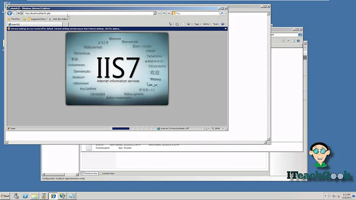 How to install and configure php on iis 2008 R2