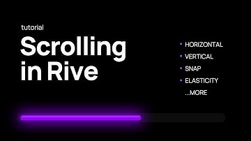 You can now integrate SCROLLING in Rive! New Feature