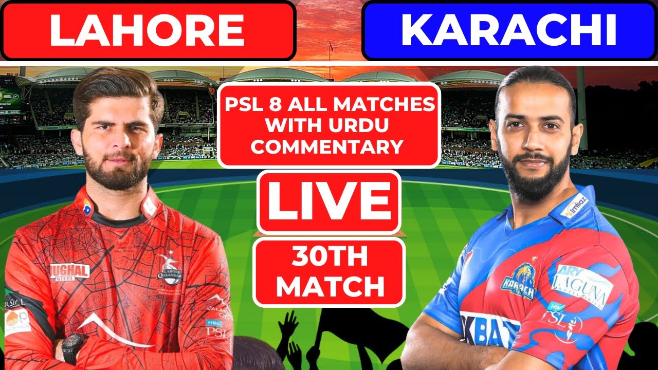 Live Psl 8 Lahore Qalandars vs Karachi Kings