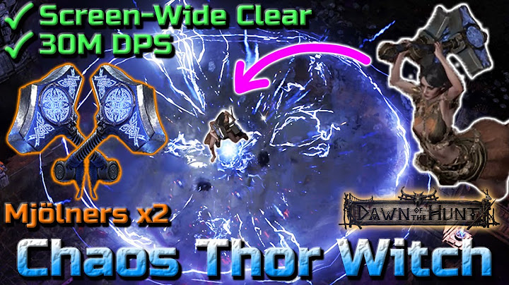 Mjolner Chaos Thor Lich Endgame Build Guide - Path of Exile 2 (Patch 0.2.1) Dawn of the Hunt