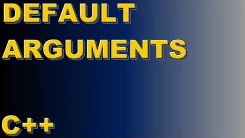 Default Arguments (C++)