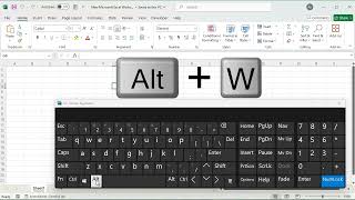 shortcut to go to the View tab in excel