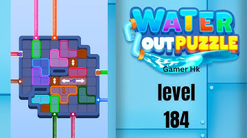 Water out puzzle level 184 Walkthrough Solution 