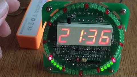 Rotating LED Electronic Clock Kit EC1204B.  Now with music!