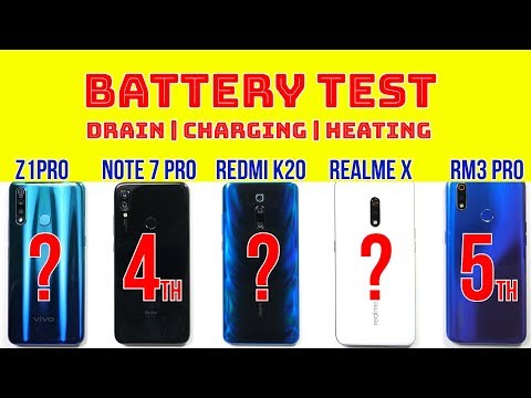 Redmi K20 Battery Test: vs Realme X, Vivo Z1Pro, Note 7 Pro, Realme 3 Pro | PUBG Heating | Charging