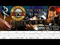 Guns N' Roses - You Could Be Mine guitar solo lesson (with tablatures and backing tracks)