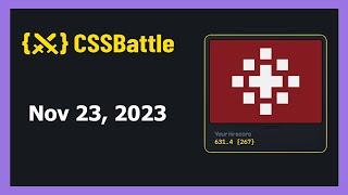 CSS Battle Solution | Daily Targets - 23rd November 2023 | CSS3 | CSS Challenge
