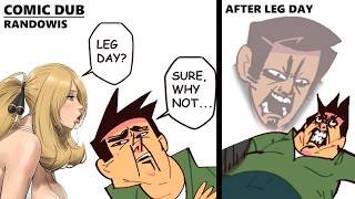 "Leg day is not a joke" Comic by Randowis