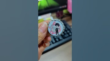 Beer bottle cap samples printed with 3d embossing effect and varnish #uvprint #varnish #glossy