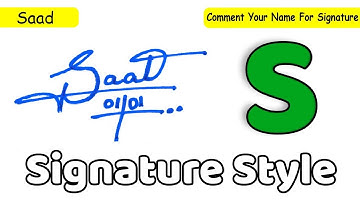 S signature style easy | How to create my name Signature | Saad Name Signature Style