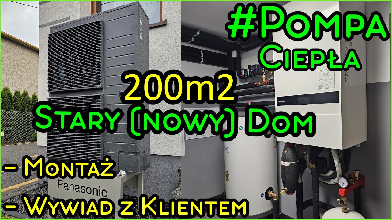 Montaż Pompy Ciepła Panasonic HP 9kW gen. K - 2 parametry + solary + PV + MILION RZECZY...