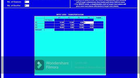 Problema de transporte resuelto con TORA