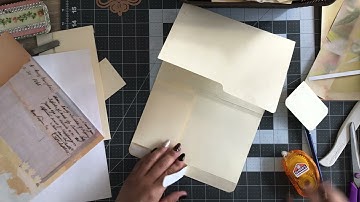 Creating a file folder flip-book journal day 2