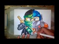 Lego Nexo Knights vs Lego Ninjago :Lloyd and Clay .[SPEED DRAWING]