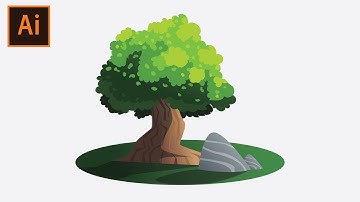 Flat Design Tree Tutorial in Adobe Illustrator