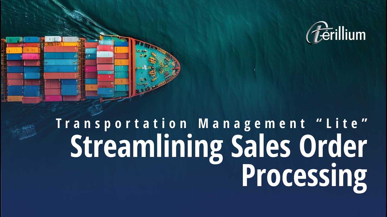 Transportation Management Simplified for JD Edwards Users