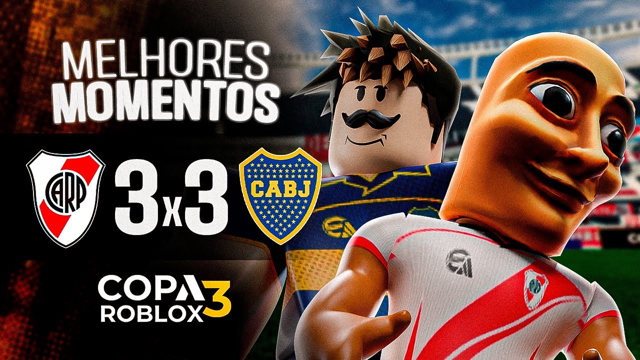RIVER PLATE 3x3 BOCA JUNIORS | HIGHLIGHTS + PÊNALTIS | COPA ROBLOX 3 | SEMIFINAL