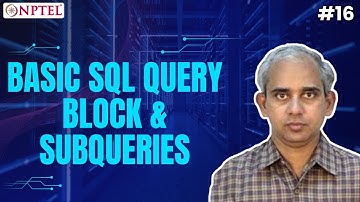 #16 Basic SQL Query block & Subqueries | Introduction to Database Systems