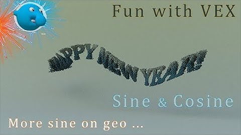 SideFX Houdini - Fun with VEX - Sine&Cosine - more sine on geo
