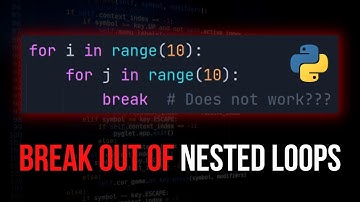 Stuck in Nested Loops? Here