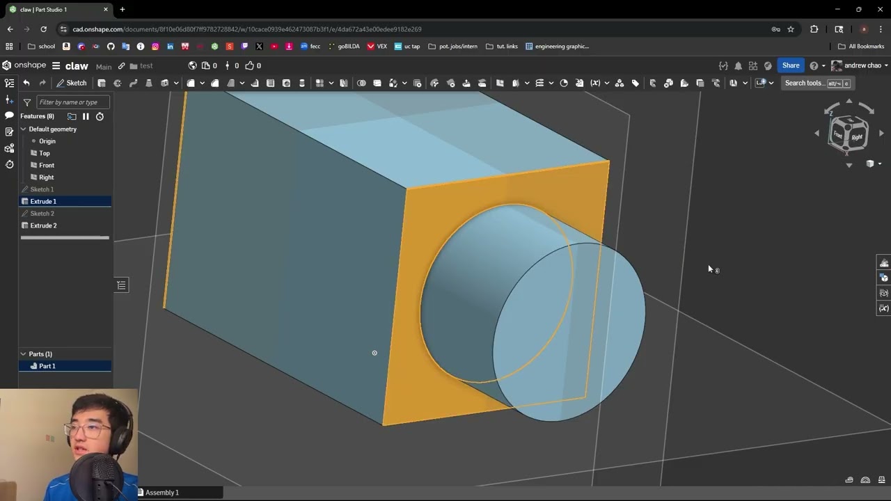 Getting Started with Onshape: Extrude, Revolve, and Fastened Mates (Workshop #1)