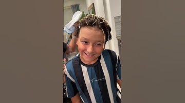 Thumbnail of Blond streaks on our 13 year old yay or nay 😆 #highlights #hairstyles #boyshairstyles #blondstreaks