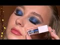 ELF COSMETICS BLUE EYE TUTORIAL | Laura Hargreaves