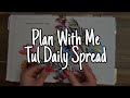 Daily Plan With Me | March 18, 2022 | Floral Die Cuts and Functional Sections