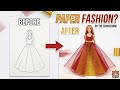 DIY 3D Fabric Dress Art ✨ ASMR Scissors ✂️, Glue Gun 🔫, Tulle Sounds 👗